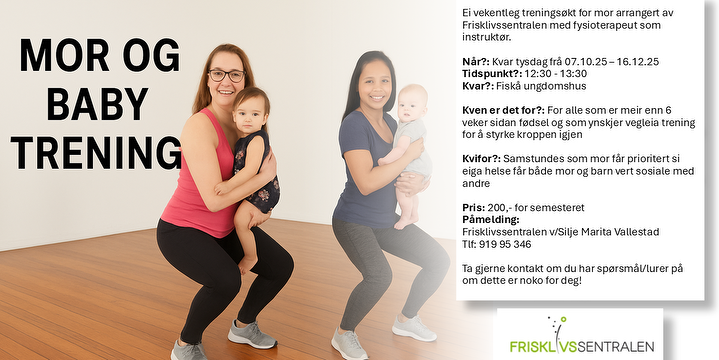 Bilde/illustrasjon for Mor og baby trening Mor og baby trening